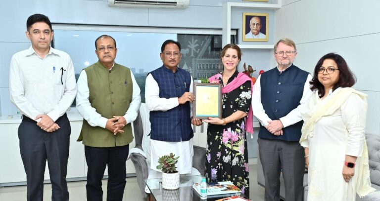 मुख्यमंत्री से यूनिसेफ इंडिया के प्रतिनिधिमंडल ने की सौजन्य भेंट