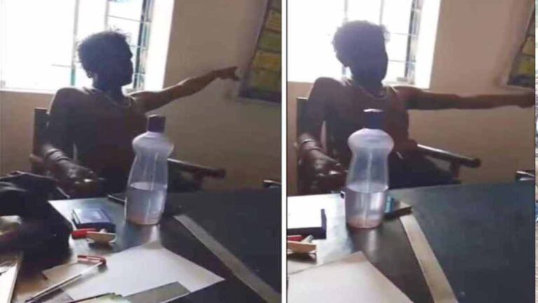 नशे में स्कूल पहुंचा टीचर, शिक्षकाें और बच्चों के सामने शर्ट उतारकर बैठा, VIDEO वायरल….