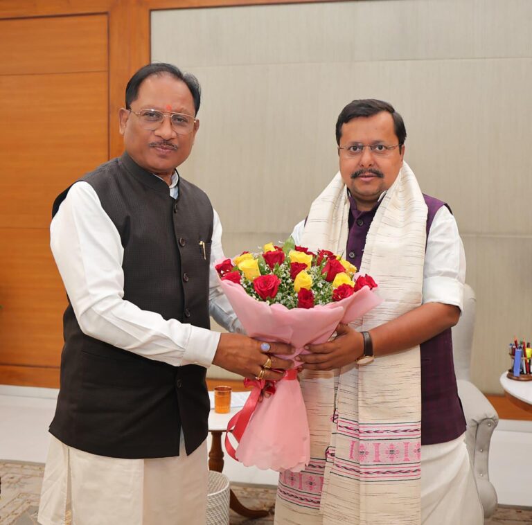 मुख्यमंत्री श्री विष्णुदेव साय ने भाजपा राष्ट्रीय अध्यक्ष श्री नितिन नवीन से की सौजन्य भेंट, स्थापना दिवस की दी शुभकामनाएं