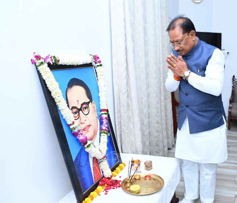 मुख्यमंत्री ने डॉ. भीमराव अम्बेडकर की जयंती पर उन्हें किया नमन