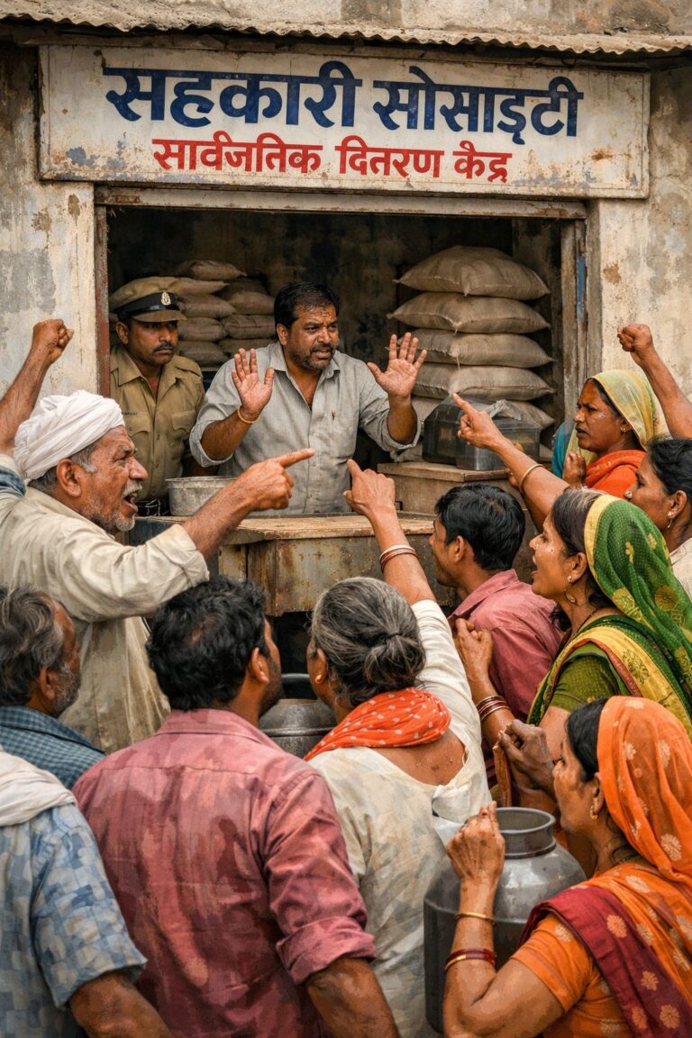 केशला में फूटा ग्रामीणों का गुस्सा, उचित मूल्य दुकान क्रमांक 3 के खिलाफ जोरदार विरोध प्रदर्शन