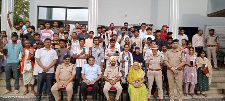 129 नग गुम मोबाइल असल मालिकों को किये गए वापस
