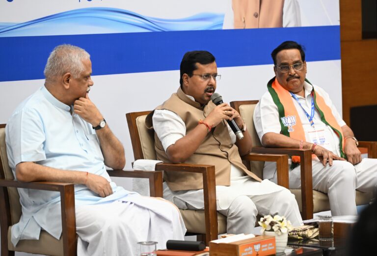 भारतीय जनता पार्टी के माननीय राष्ट्रीय अध्यक्ष नितिन नवीन की अध्यक्षता में आज गुरुवार को भाजपा मुख्यालय, नई दिल्ली में भाजपा शासित राज्यों के जल शक्ति मंत्रियों के लिए ‘जल मंथन’ कार्यशाला आयोजित की गई।